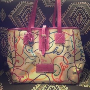 Dooney & Bourke Handbag multi-color duck EUC!